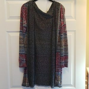 Lightweight Hooded Printed Maurices Cardigan L